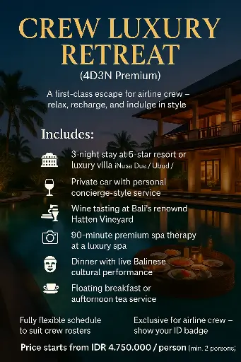 Crew Luxury Retreat (4D3N Premium)