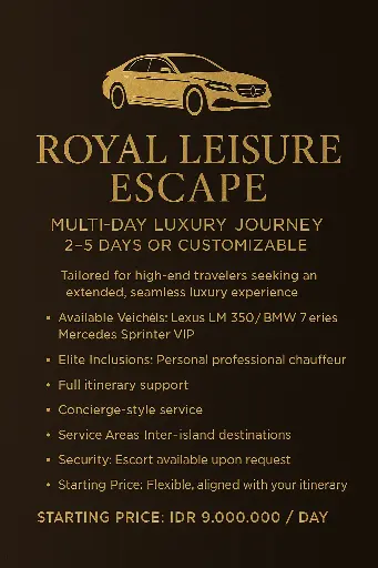 Royal Leisure Escape Multi-Day Luxury Journey